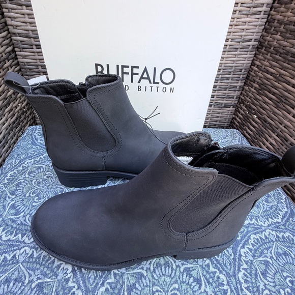 Buffalo David Bitton Women’s Anna Chelsea Boots Black Water Repellent Size 10 - Picture 6 of 14